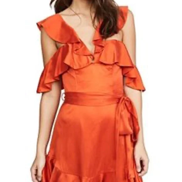 zimmerman orange dress Zimmerman Orange Embellished Aries Print Dress Selected by The Curatorial  Dept